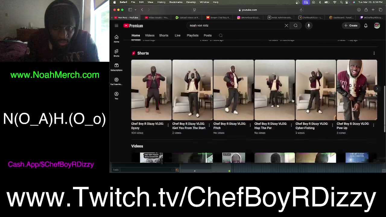 Chef Boy R Dizzy VLOG: @Twitch #Stream (O_o) #March #25 #2025 (O_o) www.Twitch.tv/ChefBoyRDizzy