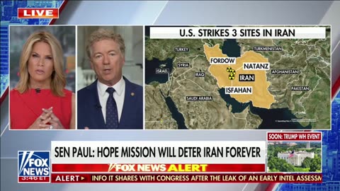 Dr. Rand Paul Updates Martha MacCallum on Classified Briefing Following Iran Strike