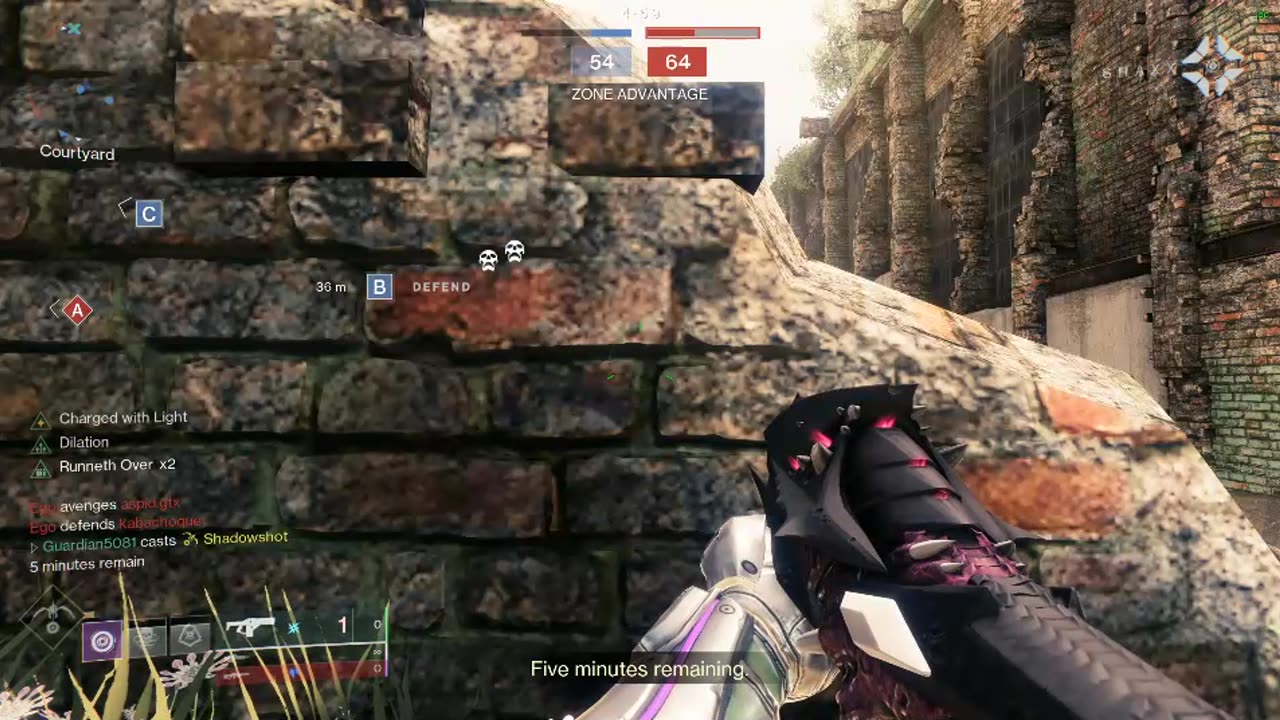 Destiny 2 one bursting a well warlock with a fusion