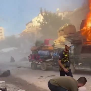 Israelis shelled the vehicle, killing five children and women inside it