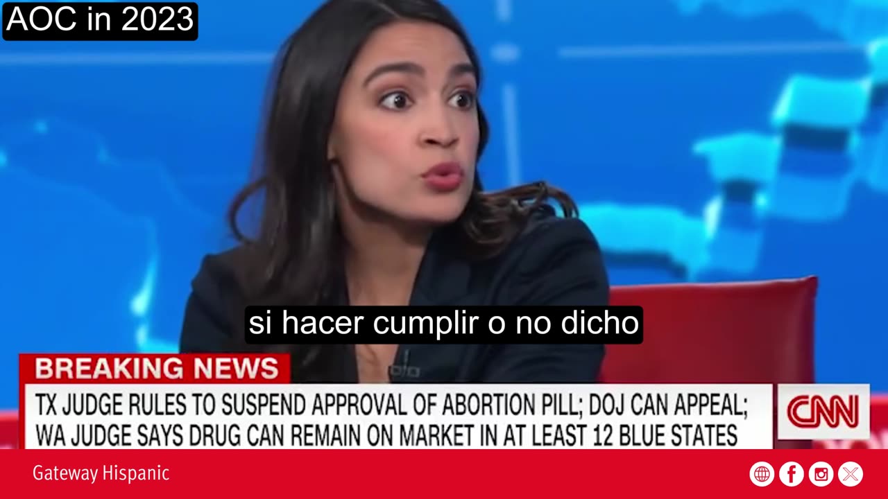 AOC in 2023: "Biden should ignore the court ruling"