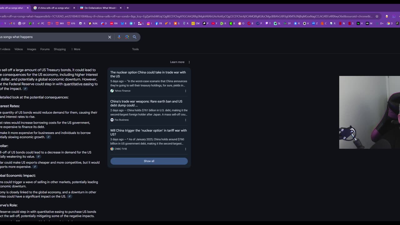 If China sell of US bonds
