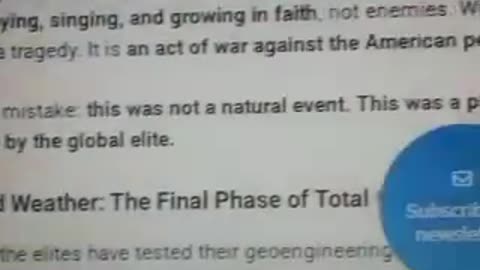 WEATHER WARFARE: TEXAS, NORTH CAROLINA, ITALY TARGETED