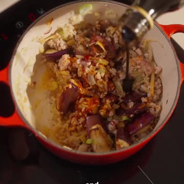 Braised egg plant with minced meat Its so good you