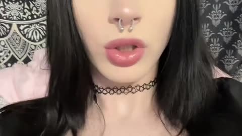 Goth tgirl in a room to be pretty