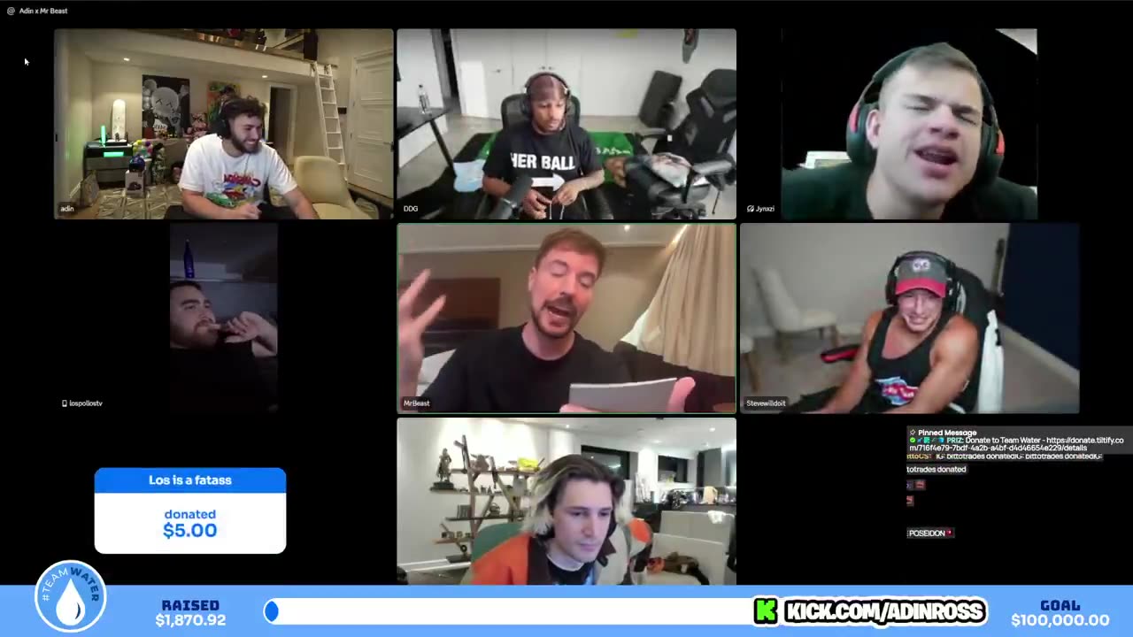 MrBeast lists people who donated $2.1M+ to clean water