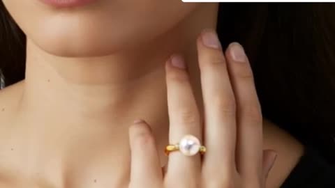 AKOYA PEARL DIAMOND RING | NY Elizabeth Auctions Live