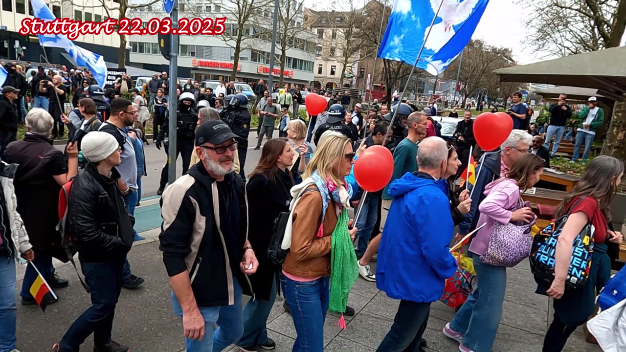 💥 Bundesweiter Protestmarsch in Stuttgart am 22.03.2025 💥 mit ANTIFA Begegnung 💥