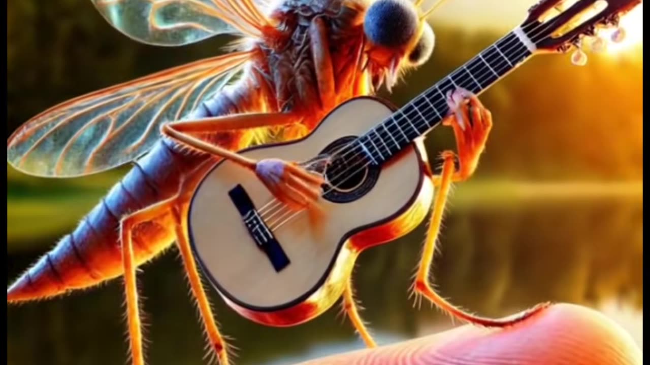 mosquito playing guitar#cover #guitar #instrumental #musica #fyp #fyp...