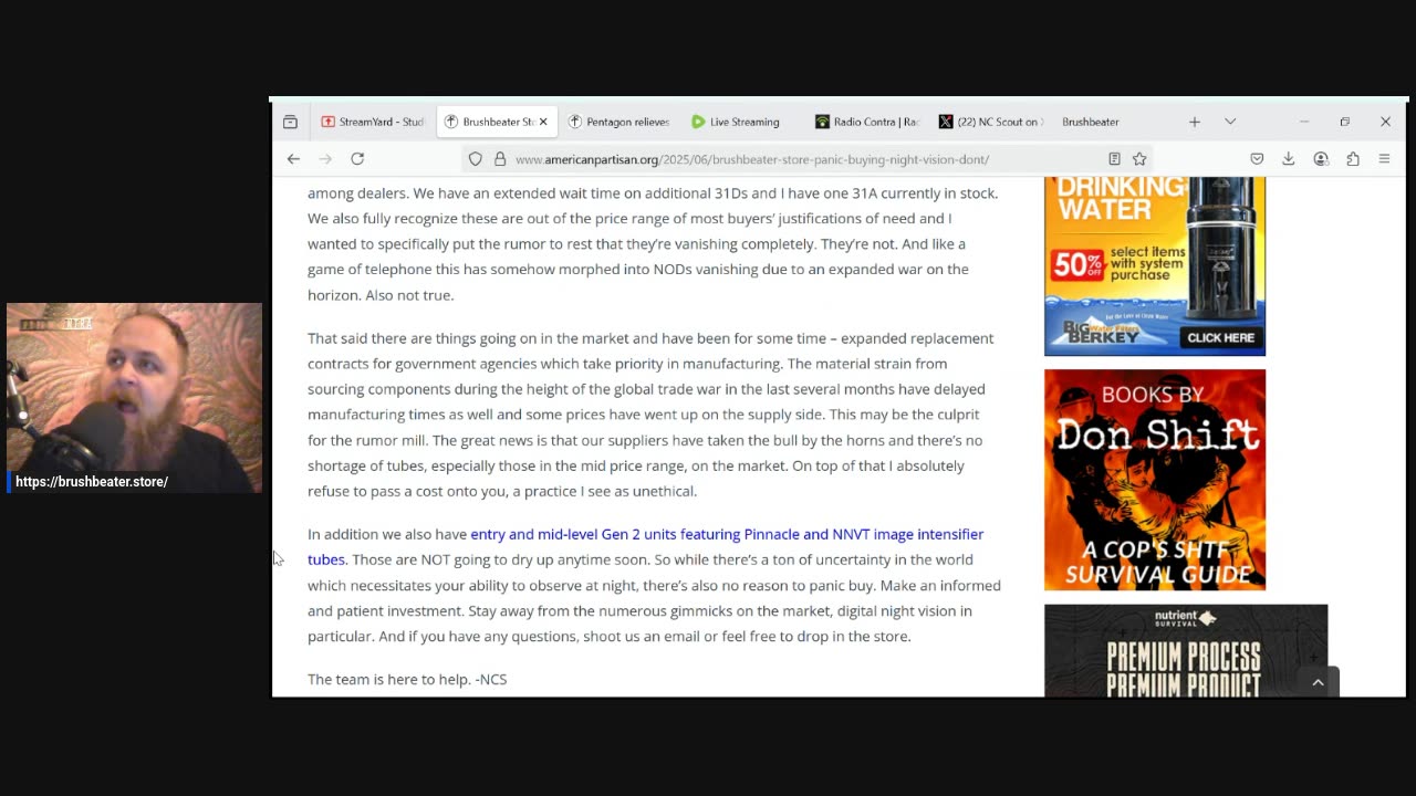 Radio Contra 347. Faulty Intelligence, War and Impacts on Civilian Night Vision