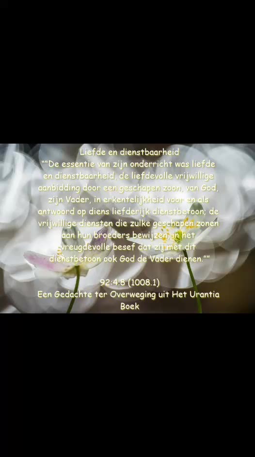Liefde en Dienstbaarheid