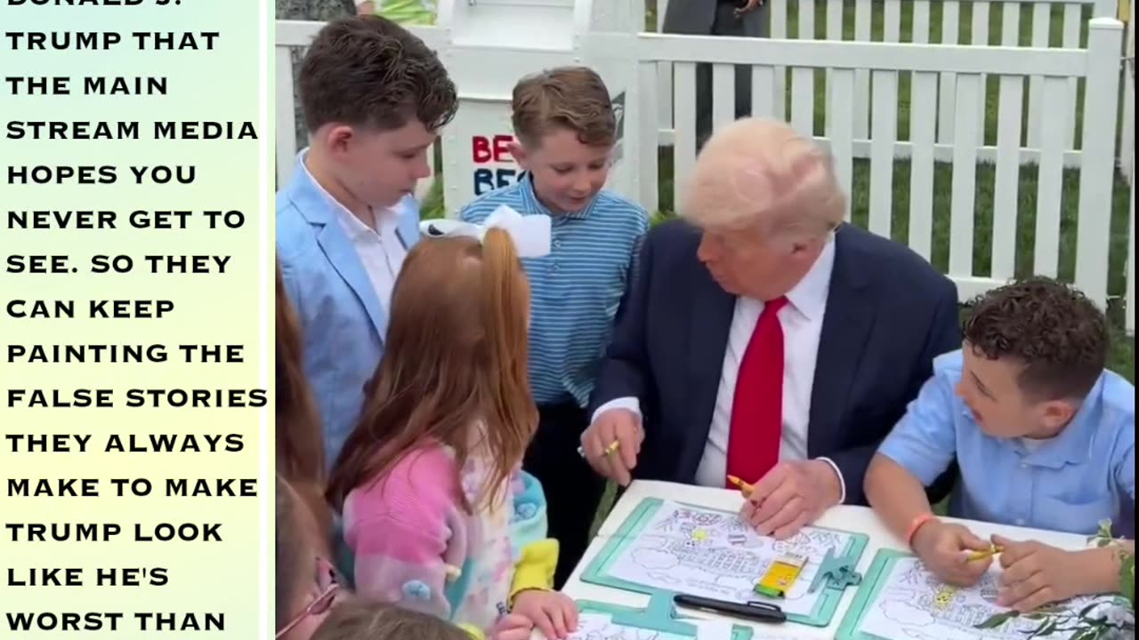 THE LOVING AND CARING SIDE OF PRESIDENT TRUMP THAT THE MAINSTREAM MEDIA NEVER SHOW