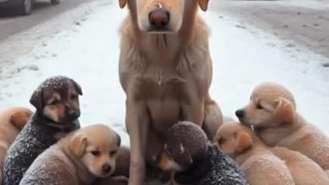 AI Video: Dog spits out food from the mouth ai cat funny dog lovecat catlike comedy