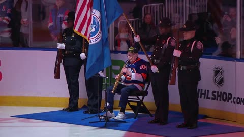 ANTHEM FOR THE AGES: 104-Year-Old WWII Vet Opens Islanders Game With Sax Anthem