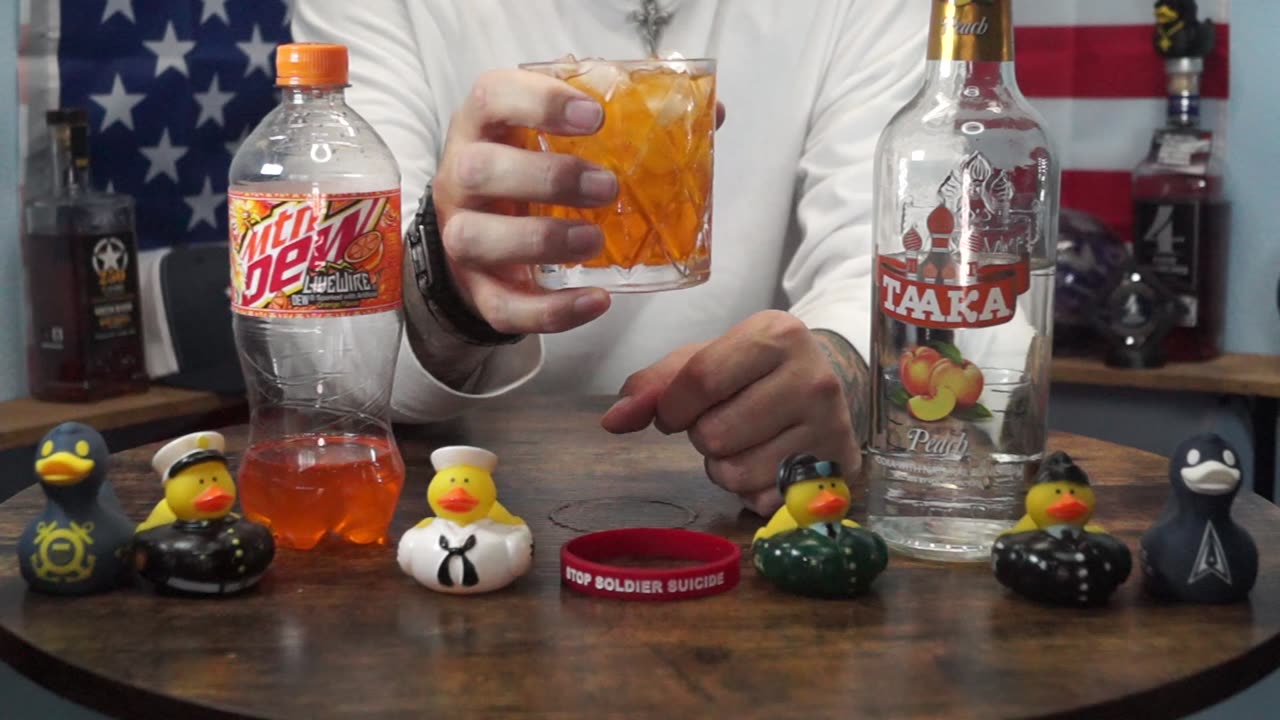 Monty Hansen - Taaka Peach Vodka & Mtn Dew Livewire