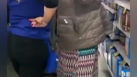 Anti Muslim Tirade(MI Meijers)by deranged woman with arrest ending