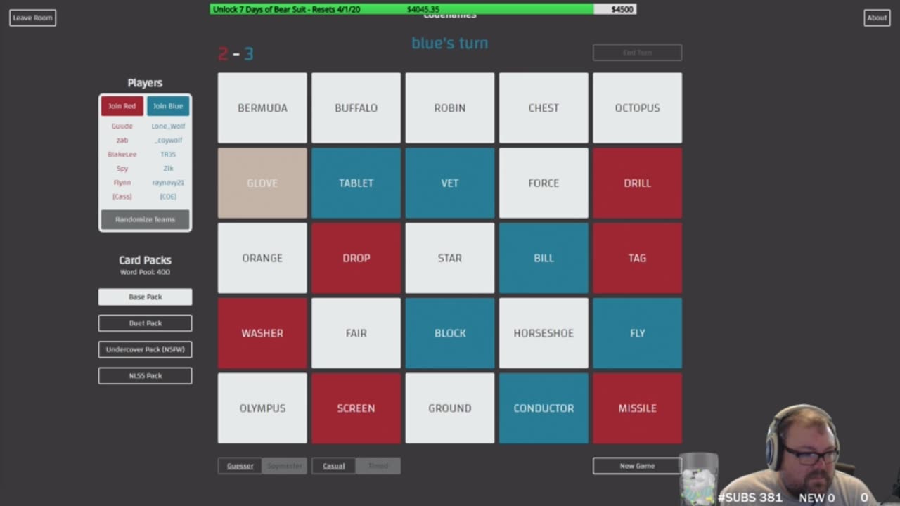 Guude Live 2020-03 Codenames with Patrons