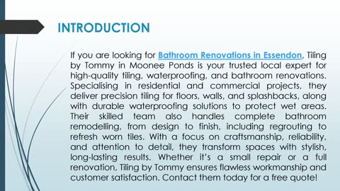 If you are looking for Bathroom Renovations in Essendon