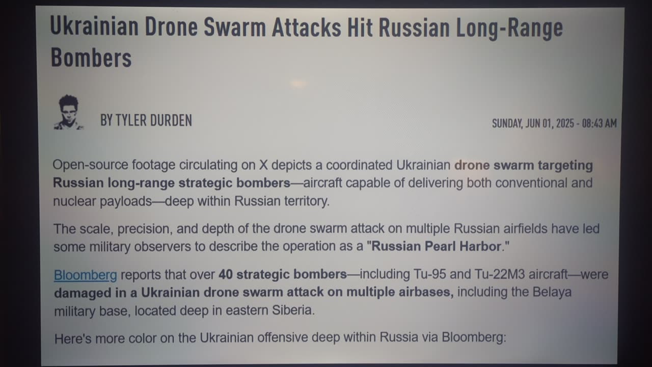 Russian Pearl Harbor event just happened.