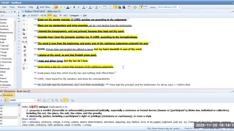 Bible study Psalms 119 Pt 9