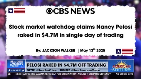 PELOSI RAKED IN MILLIONS OFF TRADING