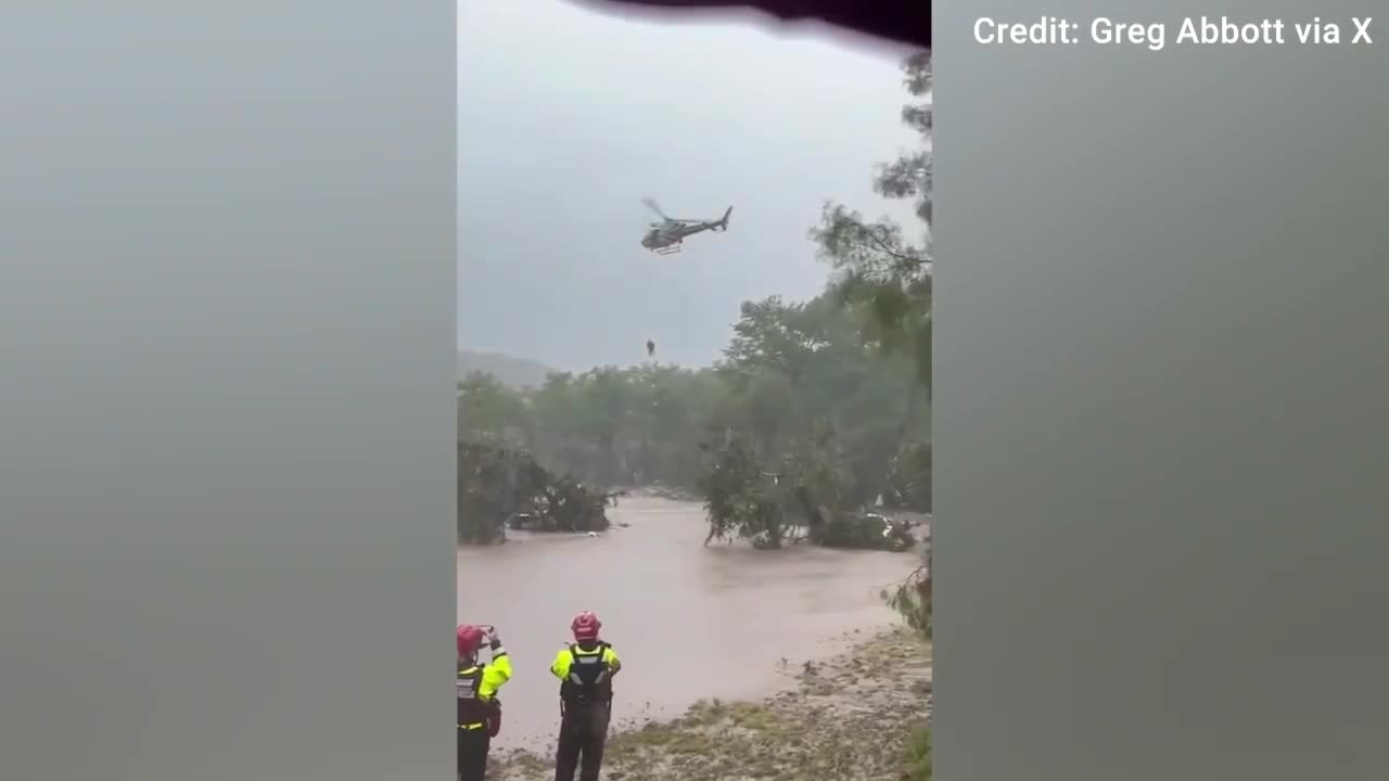 Dramatic Texas flood rescue caught on video