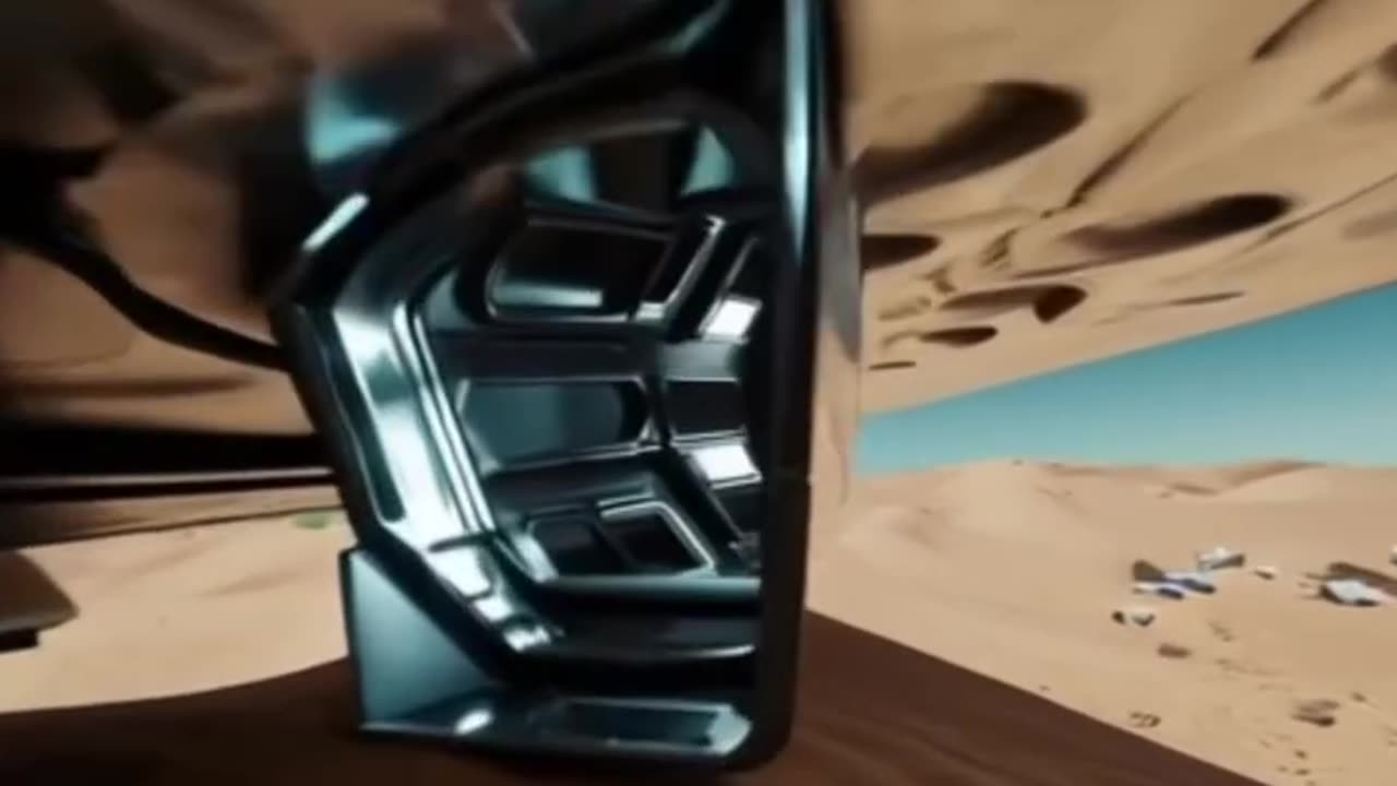A man 😱👽👾enters a UFO that landed in the desert! Wait untill you see the inside!#Aliens