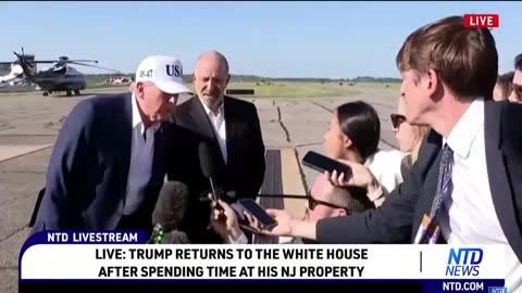 Trump Returns to the White House After Spending Time at His NJ Property