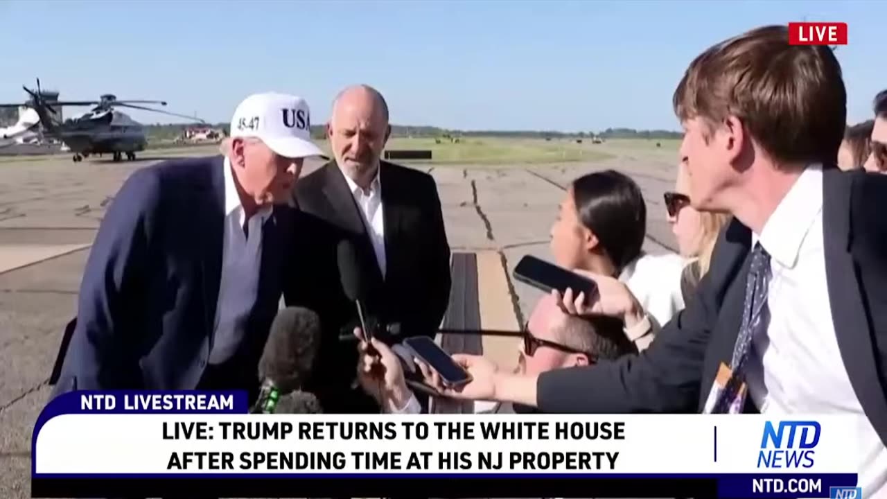 Trump Returns to the White House After Spending Time at His NJ Property