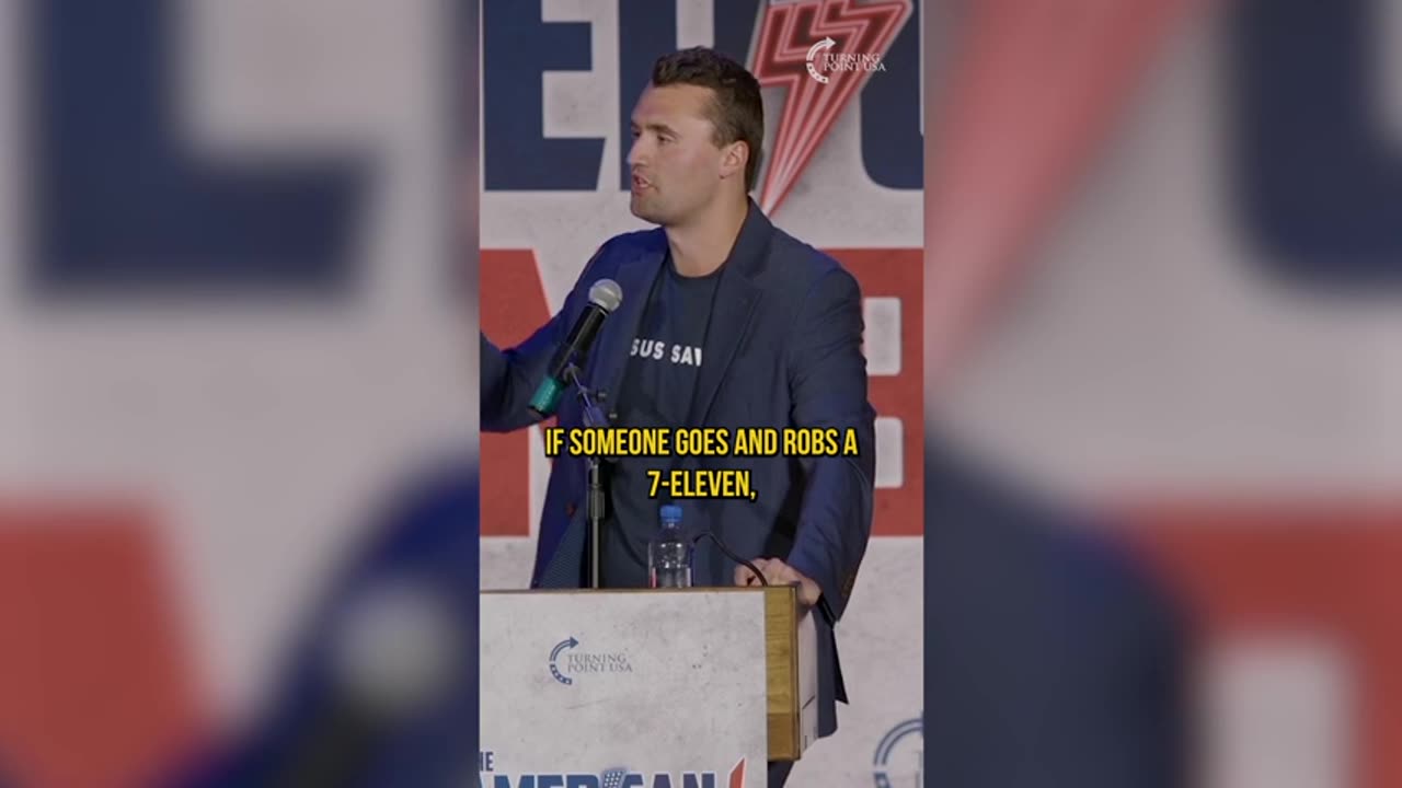 Charlie Kirk CALLS OUT "Nazi America" Heckler