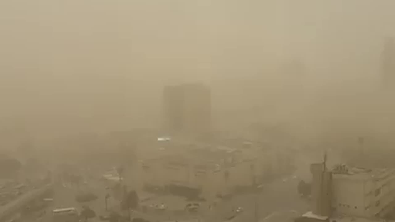 Sandstorm in Beer Sheba, Southern Israel.