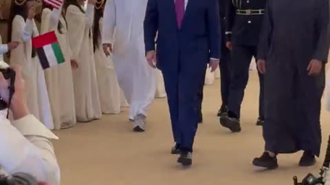 President Trump arrives in the United Arab Emirates