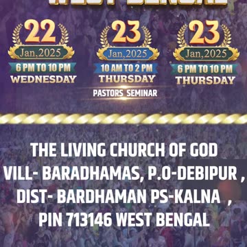 GOOD NEWS IN KOLKATA WEST BENGAL | Get Ready For New Beginning 🎊🎉 | ‪‪@AnkurNarulaMinistries‬