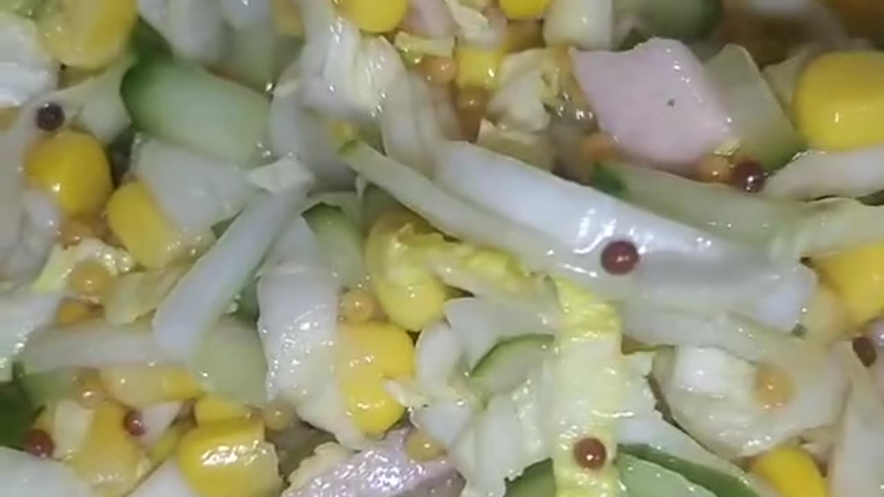 Peking cabbage salad with French mustard