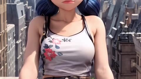 Marinette Dupain-Cheng had a run-in with Spider-Man during her visit to NYC?