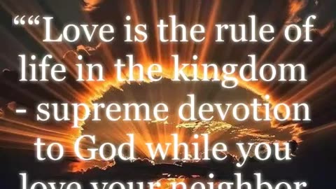 Love rules