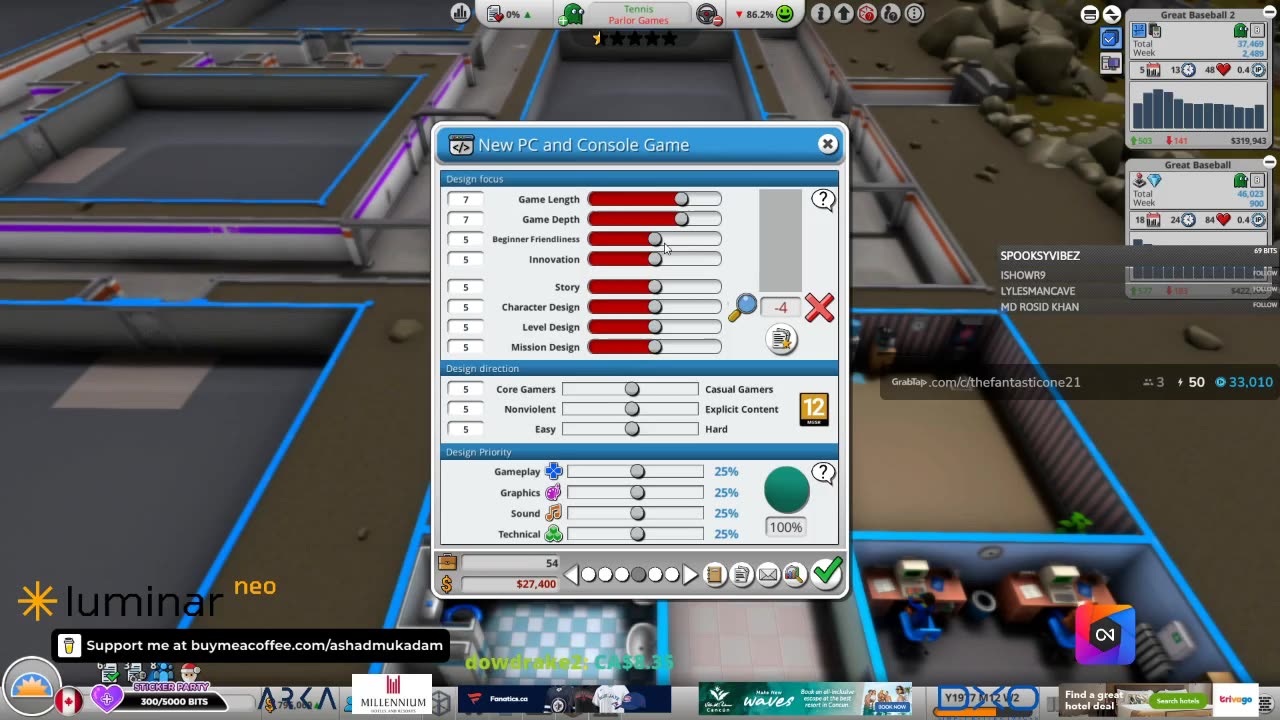 Mad Games Tycoon 2 - August 16, 2025 Gameplay