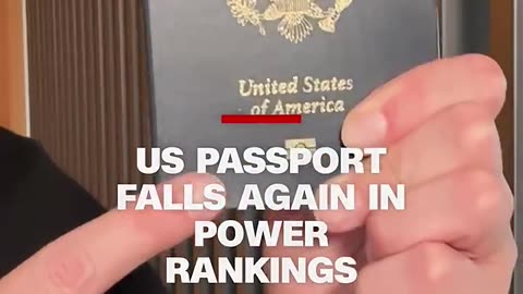US passport falls again in power rankings