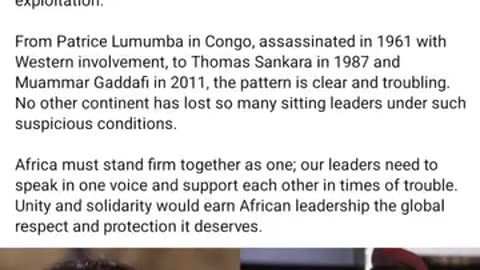 THE WAR ON INDEPENDENT AFRICAN LEADERS
