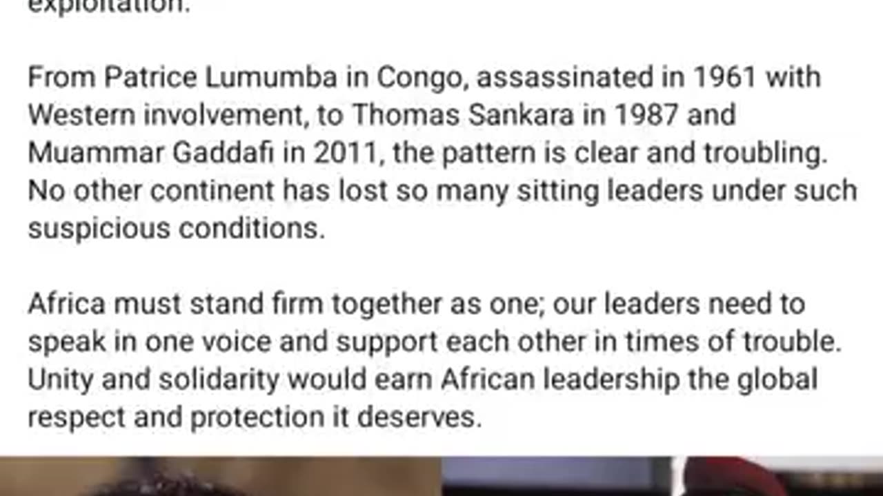 THE WAR ON INDEPENDENT AFRICAN LEADERS