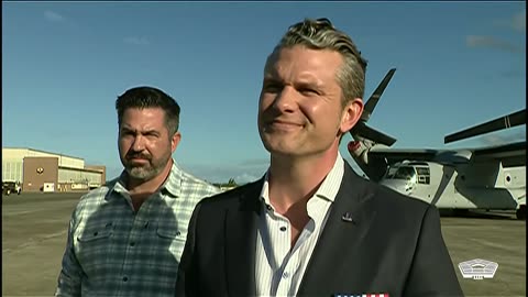 Pete Hegseth Speaks to Press During Hawaii Trip...