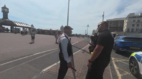 UPLOADED FROM EDGE OF THE MATRIX UTUBE CHANNEL Attacked by Antifa in Brighton Woke Mob Gone Wild
