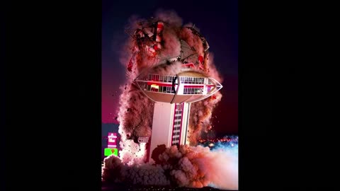 Dunes, Landmark, Sands, Aladdin Hotels and Casinos Las Vegas Implosions
