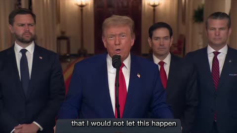 WATCH: President Trump speaks to the nation after the US strikes Iran