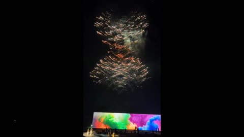 Impressive show huh - fireworks by drone - very fast clip