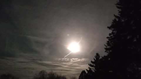 Moon over northeast Ohio.