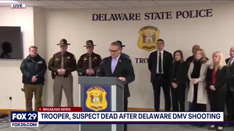 Delaware state trooper shot 'execution style‘ [Full Presser]