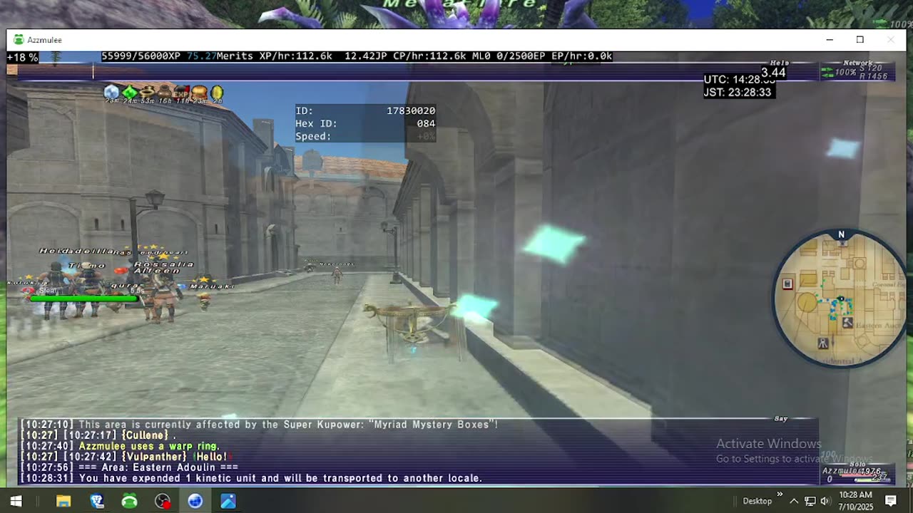 Playing Final Fantasy XI Online