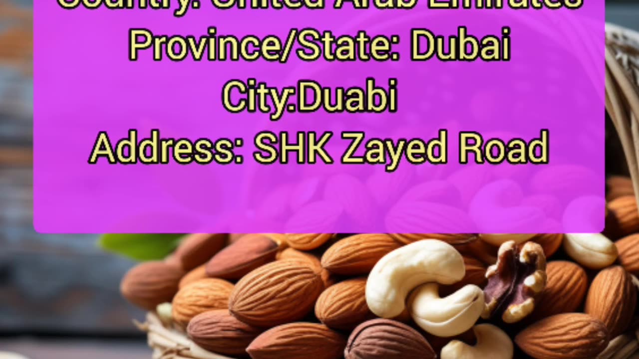 database of merchant of raisins, nuts and walnuts