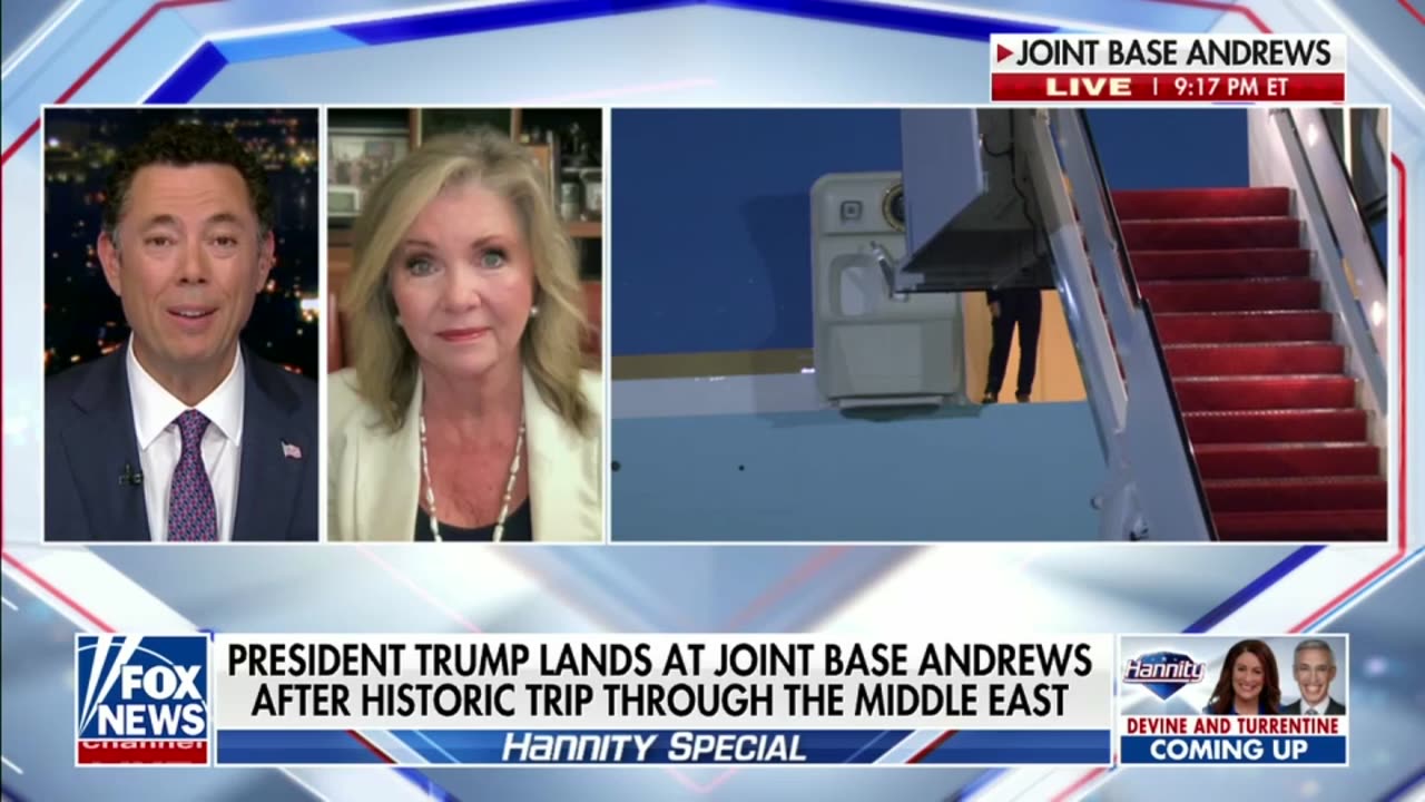 Trump Lands At Joint Base Andrews After Historic Trip: Blackburn on Fox News